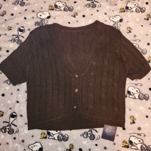 💙2/$8💙 Aliexpress Brandy Melville Lookalike Cable Knit Cropped Cardigan